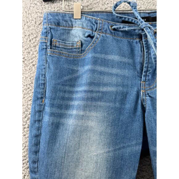 Harper Blue Denim Tie-Front Jeans Size 27 Casual Straight-Leg - Picture 4 of 7